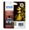 Epson T0511 Black Ink Cartridge - Twin Pack (C13T05114210)